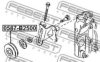 FEBEST 0587-B2500 Tensioner Pulley, v-ribbed belt